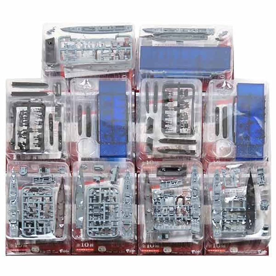 現用艦船キットコレクション　海上自衛隊 呉基地 1BOX 10個入り Amazon | 【10SET】 エフトイズ 1/1250 現用艦船キット